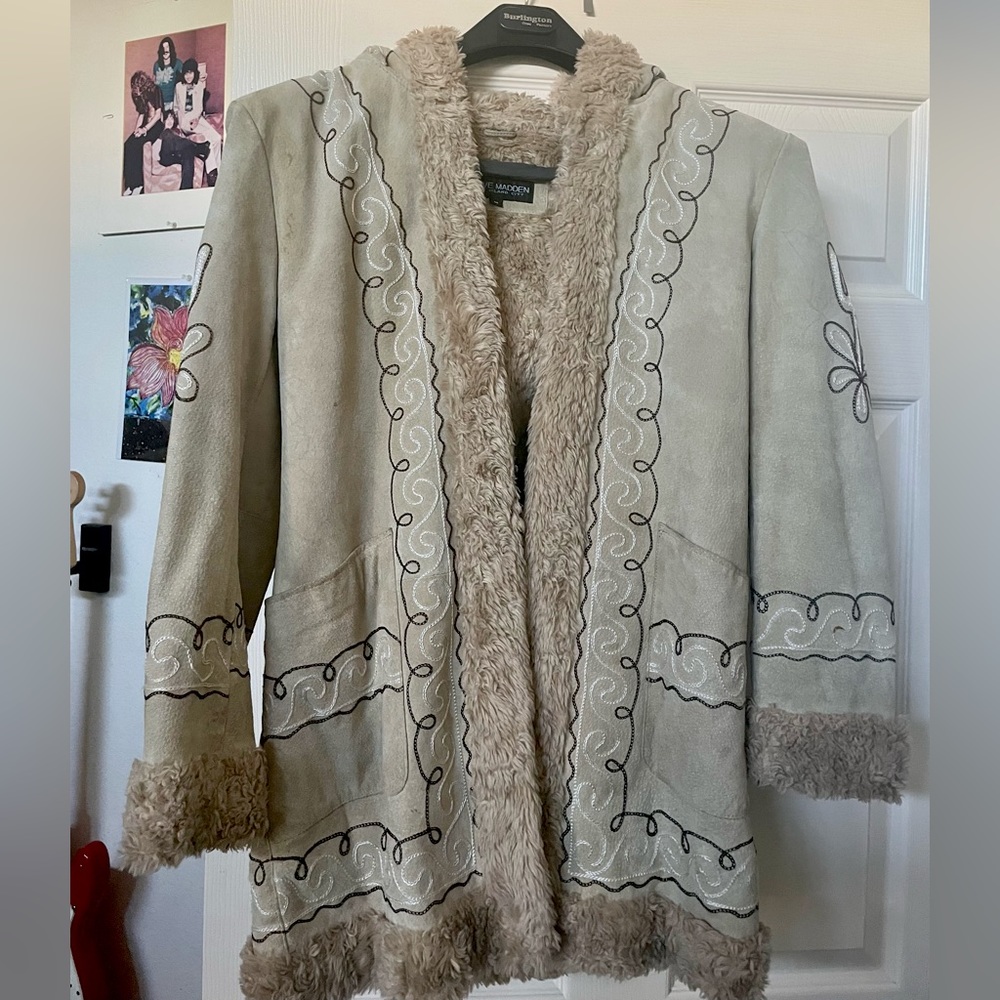 Steve Madden Long Island City Suede Nordic Coat